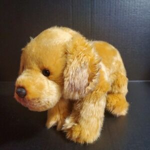 Demdaco Golden Retriever Puppy Plush 12" Tan Dog Stuffed Animal Toy